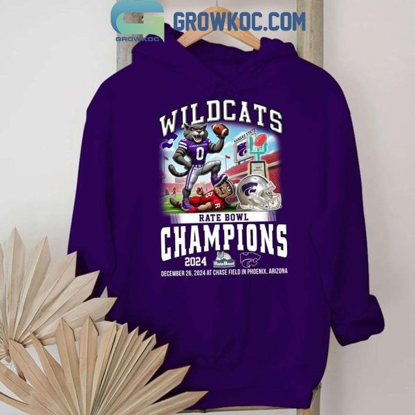 Kansas State Wildcats Rate Bowl Champions 2024 Celebrating T-Shirt