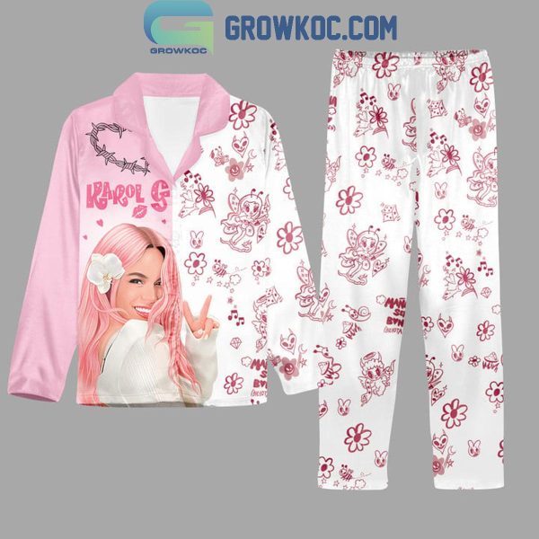 Karol G Manana Bonita 2025 Be My Valentine Polyester Pajamas Set