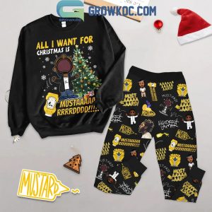 Kendrick Lamar All I Want Is Mustard Christmas Not Enough Fleece Pajamas Set