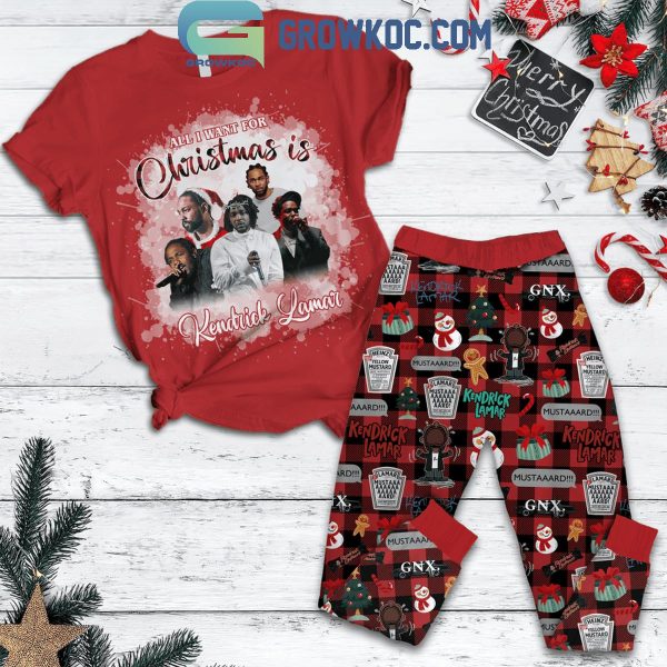 Kendrick Lamar Is All I Want For Christmas Memories Fleece Pajamas Set