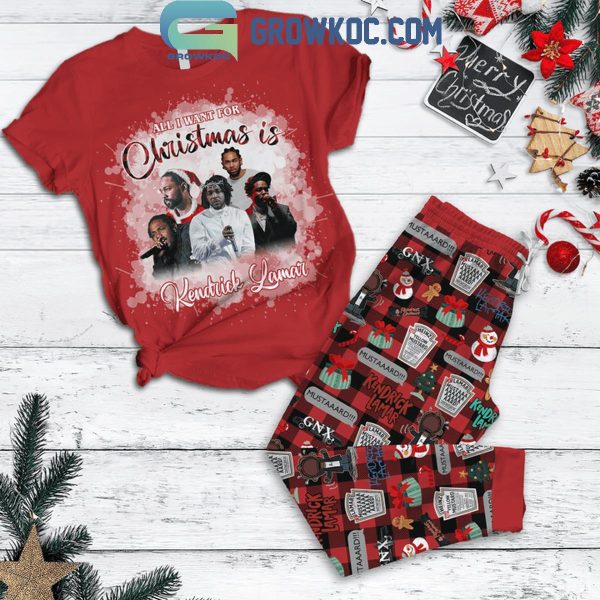 Kendrick Lamar Is All I Want For Christmas Memories Fleece Pajamas Set