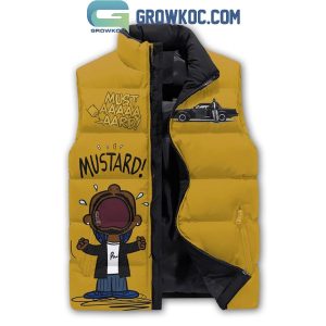 Kendrick Lamar Merry Mustard They Not Like Us Yellow Sleeveless Puffer Jacket