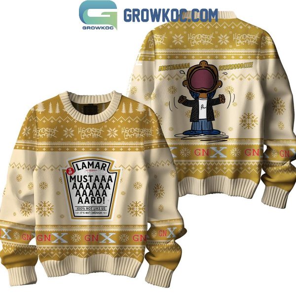 Kendrick Lamar Mustard Gen X 2024 Christmas Ugly Sweater