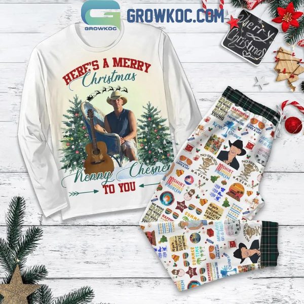 Kenny Chesney Here’s A Merry Christmas To You Fleece Pajamas Set