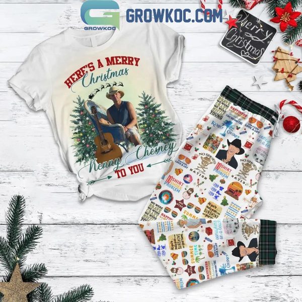 Kenny Chesney Here’s A Merry Christmas To You Fleece Pajamas Set