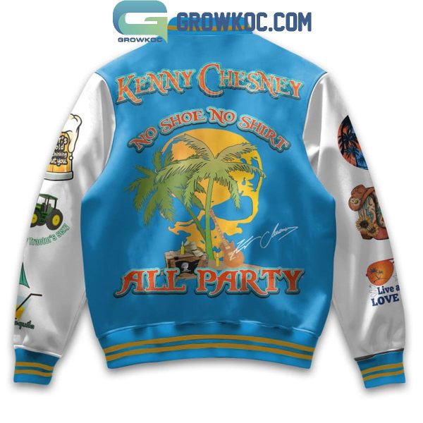 Kenny Chesney No Shoe No Shirt All Party 2025 Baseball Jacket