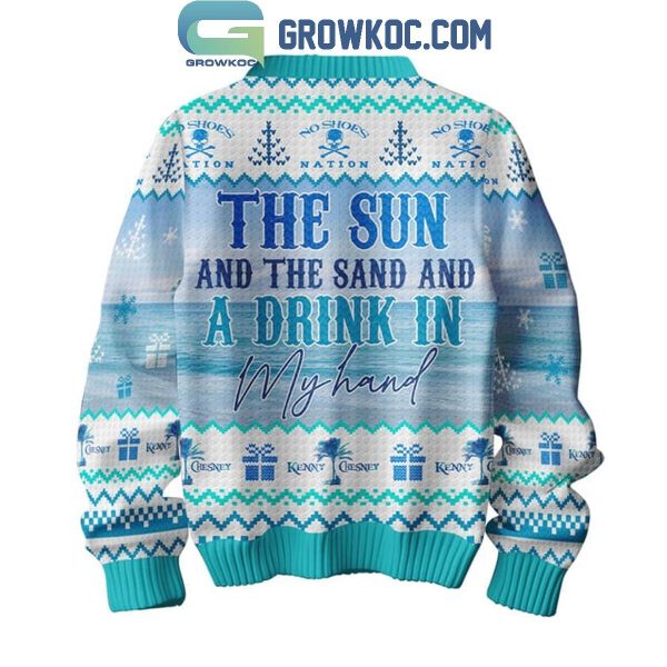 Kenny Chesney The Sun And The Sand And A Drink In My Hand Christmas Ugly Sweater