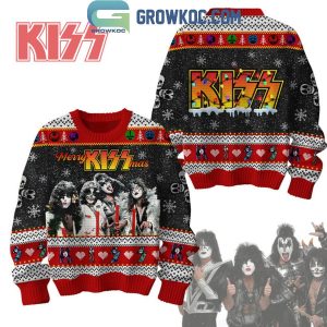 Kiss Rock On Merry Kissmas Christmas Ugly Sweater