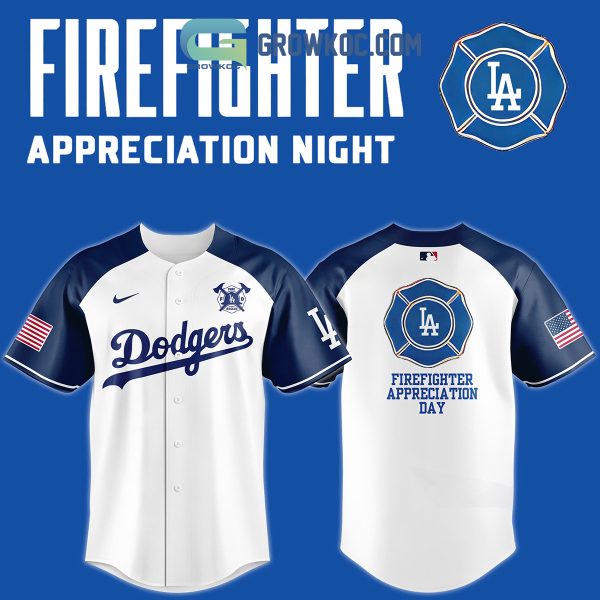 Los Angeles Dodgers 2024 Firefighter Appreciation Day Baseball Jersey