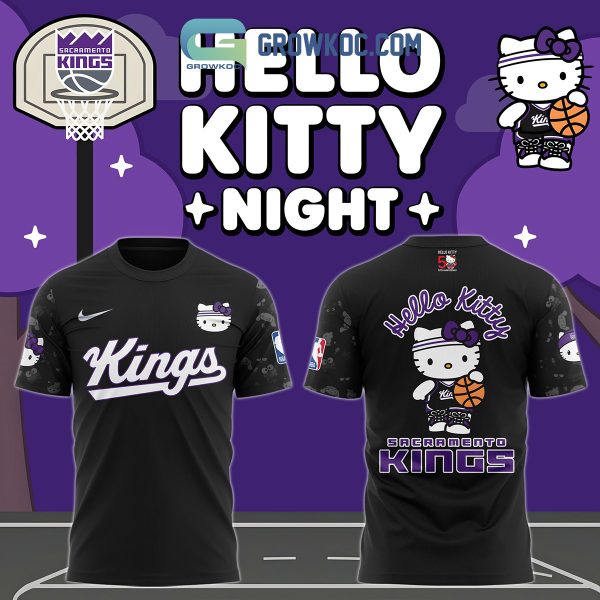 Los Angeles Kings Happy Hello Kitty Anniversary 50th 2024 Hoodie T-Shirt