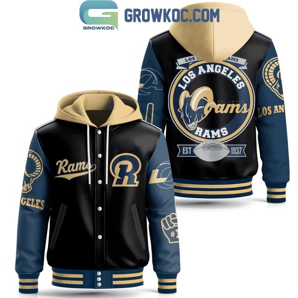 Los Angeles Rams 2024 Since 1937 Football Team New Challenge Baseball Jacket