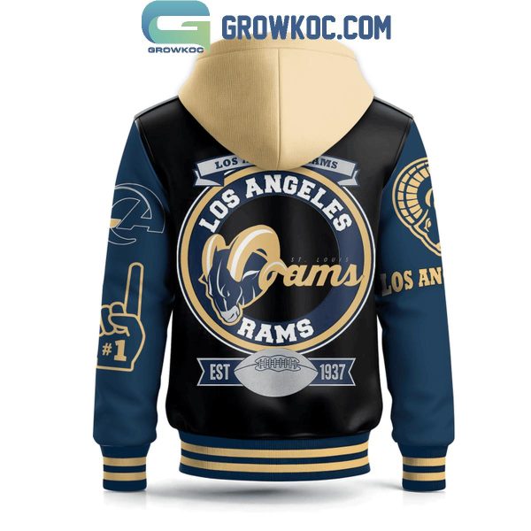 Los Angeles Rams 2024 Since 1937 Football Team New Challenge Baseball Jacket