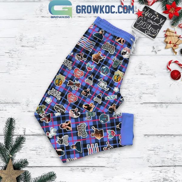 Luke Combs Here’s A Merry Christmas To You Fleece Pajamas Set