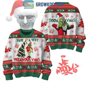 MF Doom Have A Very Villainous 2024 Christmas Doom Xmas Ugly Sweater