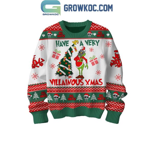 MF Doom Have A Very Villainous 2024 Christmas Doom Xmas Ugly Sweater