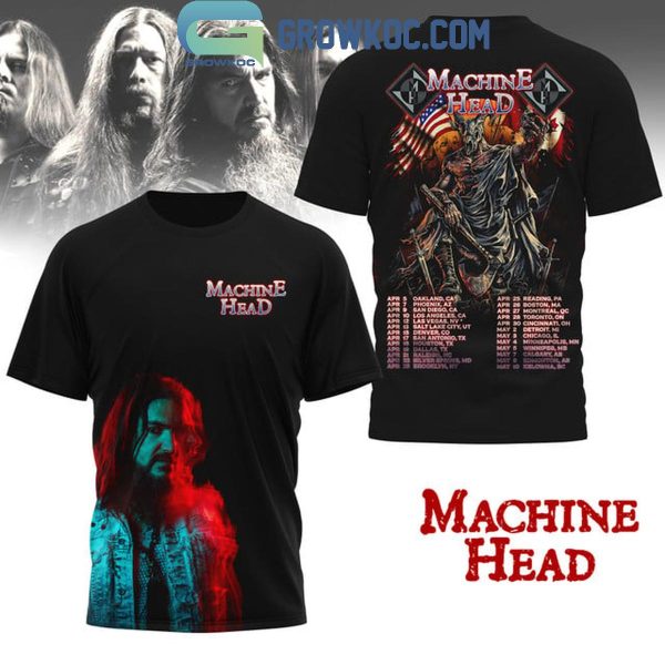 Machine Head 2025 Celebrating The Tour The Legends Hoodie T-Shirt