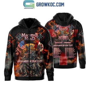 Machine Head North America Tour 2025 In Flames Hoodie T-Shirt