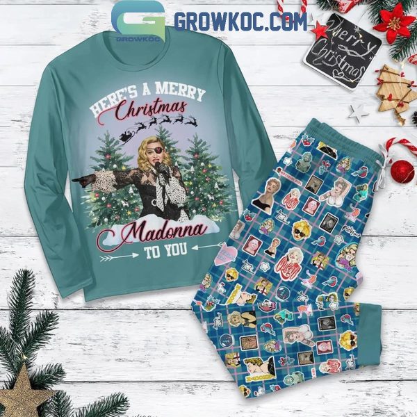 Madonna Here’s A Merry Christmas To You Fleece Pajamas Set