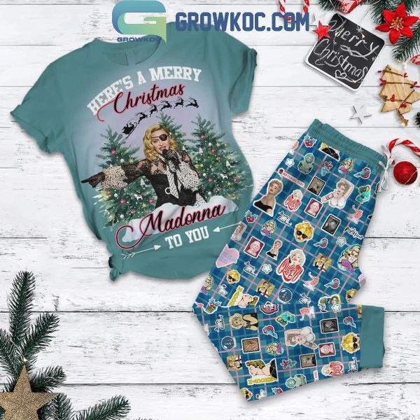 Madonna Here’s A Merry Christmas To You Fleece Pajamas Set