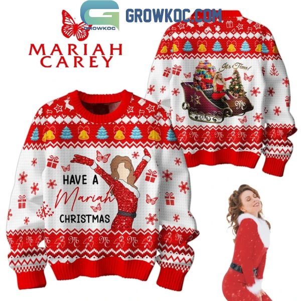 Mariah Carey Have A Mariah 2024 Christmas Happy Merry Ugly Sweater