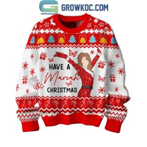 Mariah Carey Have A Mariah 2024 Christmas Happy Merry Ugly Sweater