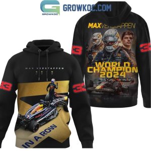 Max Verstappen 4 In A Row World Champions With Red Bull Racing Hoodie T-Shirt