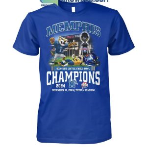 Memphis Tigers Scooters Coffee Frisco Bowl Champions 2024 T-Shirt