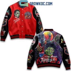 Michael Jackson Thriller Can Not Resist The Evil Baseball Jacket