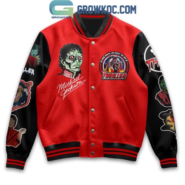 Michael Jackson Thriller Can Not Resist The Evil Baseball Jacket