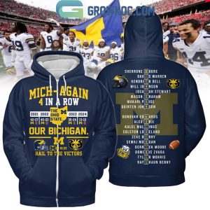 Michigan Wolverines Our Michigan Hail To The Victor Go Blue 2024 Hoodie T-Shirt