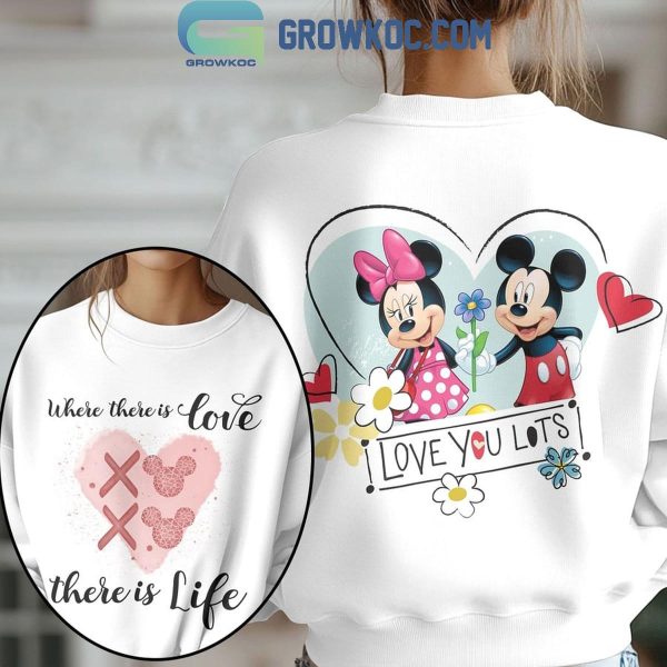 Mickey Mouse And Minnie Love You Lots Valentine 2025 Hoodie T-Shirt