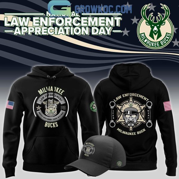 Milwaukee Bucks 2024 For Law Enforcement Appreciation Day Hoodie T-Shirt