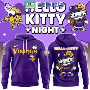 Minnesota Vikings 2024 Hello Kitty Football Gameday Ready Hoodie T-Shirt