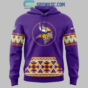 Minnesota Vikings Native American Heritage 2024 Pride And Glory Hoodie T-Shirt