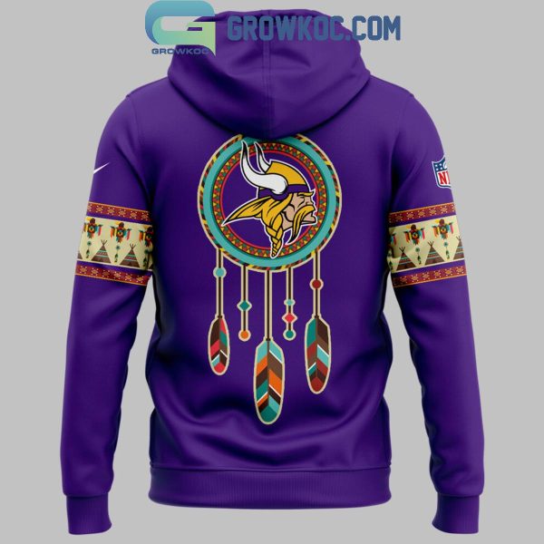 Minnesota Vikings Native American Heritage 2024 Pride And Glory Hoodie T-Shirt