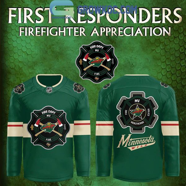 Minnesota Wild Night Of 2024 Firefighter Appreciation Celebrate Hockey Jersey