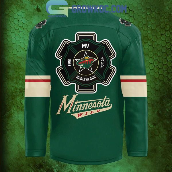 Minnesota Wild Night Of 2024 Firefighter Appreciation Celebrate Hockey Jersey