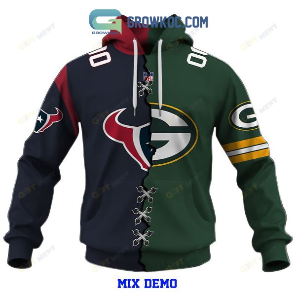 Mix NFL 2 Team Home Jersey Hoodie T Shirt