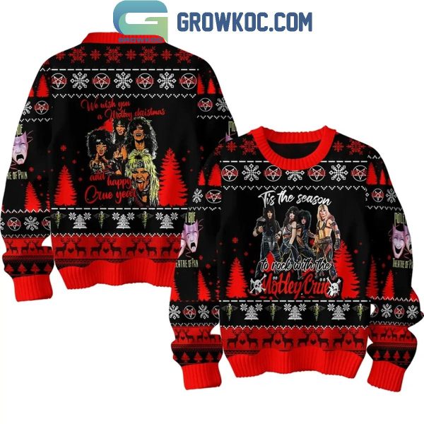 Motley Crue A Motley Christmas And Happy Crue Year 2025 Ugly Sweater