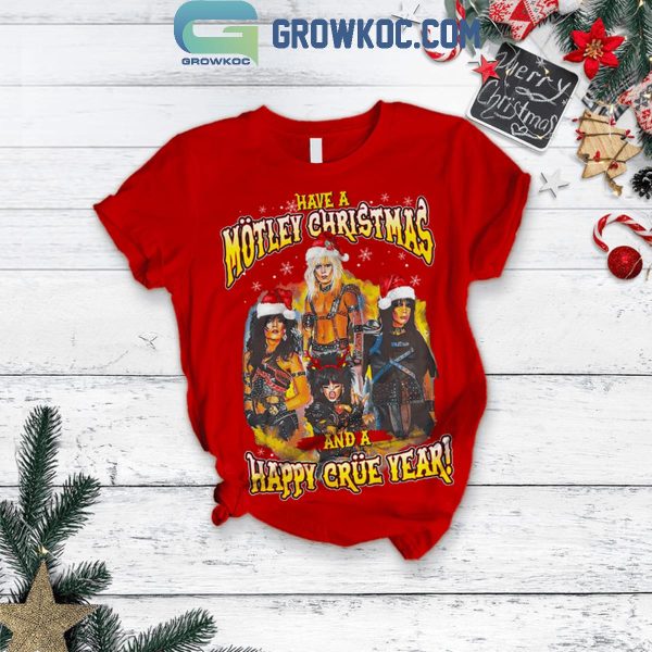 Motley Crue Have A Merry 2024 Christmas Fleece Pajamas Set