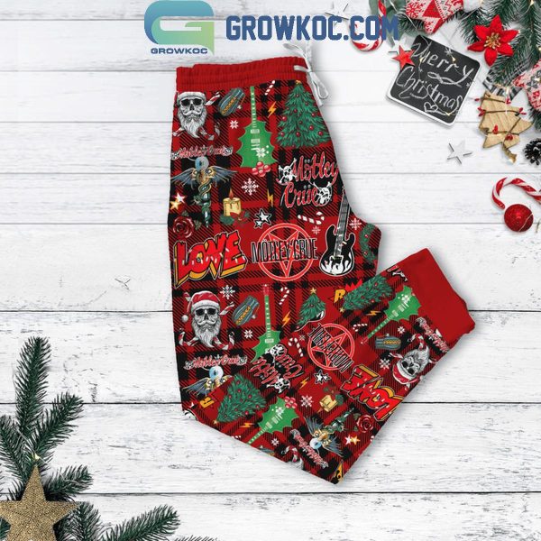 Motley Crue Have A Merry 2024 Christmas Fleece Pajamas Set