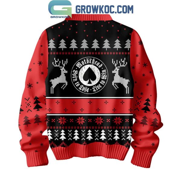 Motorhead Born To Lose Live To Win Holidays Christmas 2024 Ugly Sweater