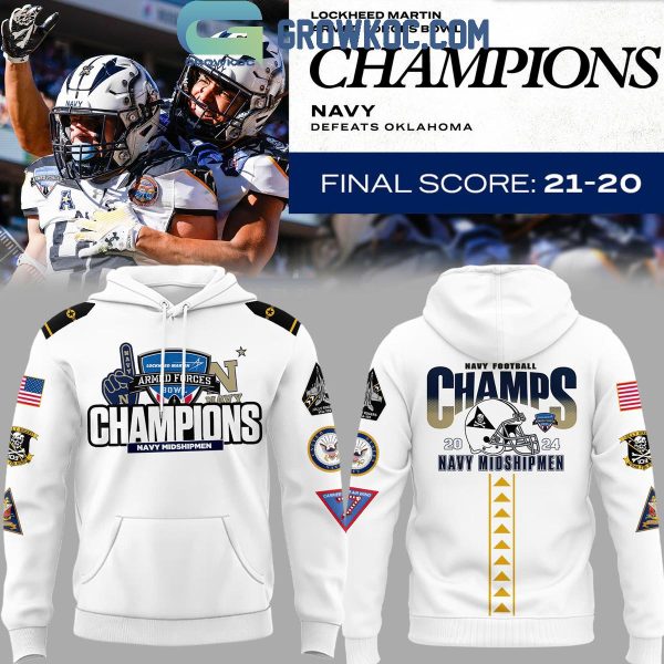 Navy Midshipmen Navy Football Champions Armed Forces Bowl 2024 Hoodie T-Shirt