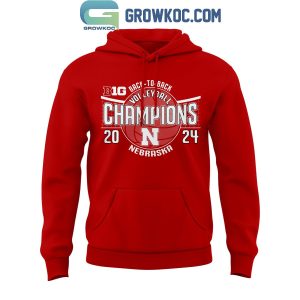 Nebraska Cornhuskers 2024 Big Ten Regular Season Champions Hoodie Longs Pants