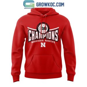 Nebraska Huskers Back-to-Back Big 10 Regular Season Champions Hoodie Long Pants