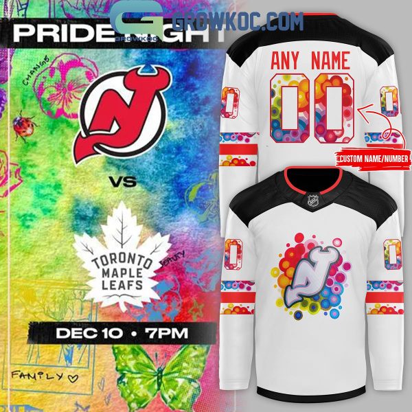 New Jersey Devils 2024 Pride Night Personalized Hockey Jersey