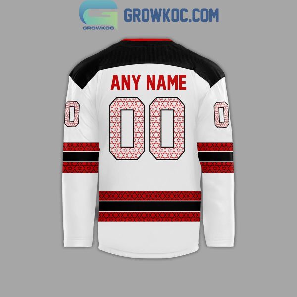 New Jersey Devils 2024 Remember Jewish Heritage Night Personalized Hockey Jersey