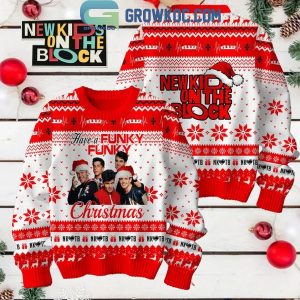 New Kids On The Blocks Funky Funky 2024 Christmas Ugly Sweater