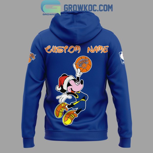 New York Knicks Mickey Mouse Christmas Just Stay Cool 2024 Hoodie T-Shirt