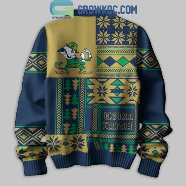 Notre Dame Fighting Irish Season’s Greeting Merry Christmas 2024 Ugly Sweater